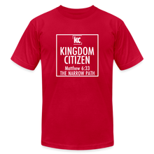 Load image into Gallery viewer, Kingdom Citizen T-Shirt by Bella + Canvas - red
