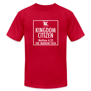 Kingdom Citizen T-Shirt by Bella + Canvas - red