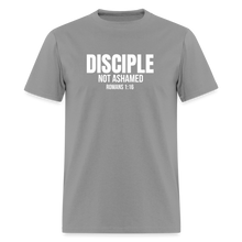 Load image into Gallery viewer, Disciple – Not Ashamed Romans 1:16 Faith Shirt - rock
