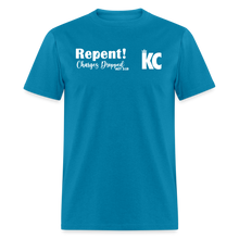 Load image into Gallery viewer, Repent Charges Dropped KC - turquoise
