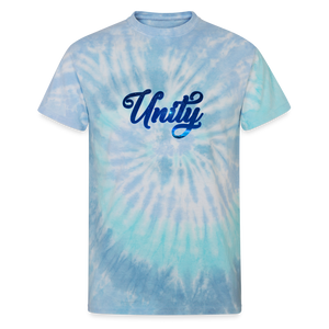Unity Unisex Tie Dye T-Shirt - blue lagoon