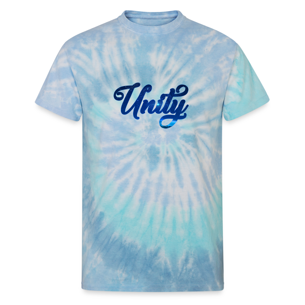 Unity Unisex Tie Dye T-Shirt - blue lagoon