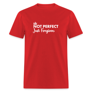 Not Perfect Just Forgiven - red