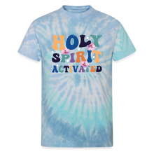 Load image into Gallery viewer, Holy Spirit Activated Unisex Tie Dye T-Shirt - blue lagoon
