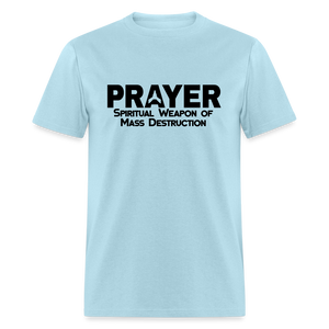 Prayer SWOMD Black Print - powder blue