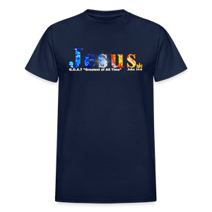 Jesus Greatest of All Time - navy