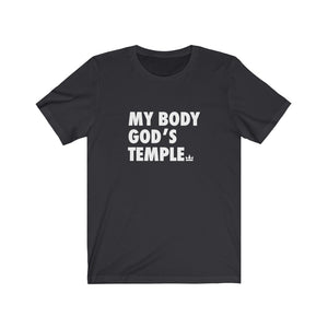 My Body God's Temple Unisex Jersey Short Sleeve Tee