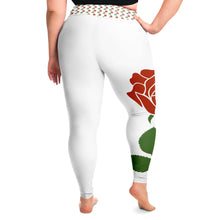 Load image into Gallery viewer, Rose Leggings Plus Sizes

