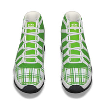 Load image into Gallery viewer, Stay Prayed Up Green Men&#39;s High Top Basketball Shoes

