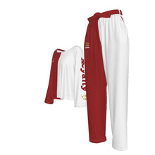 Load image into Gallery viewer, Red and White Royal Kingdom Citizen Women&#39;s Elastic-Back Suit
