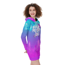 Load image into Gallery viewer, Stay Prayed Up Women&#39;s Long Hoodie
