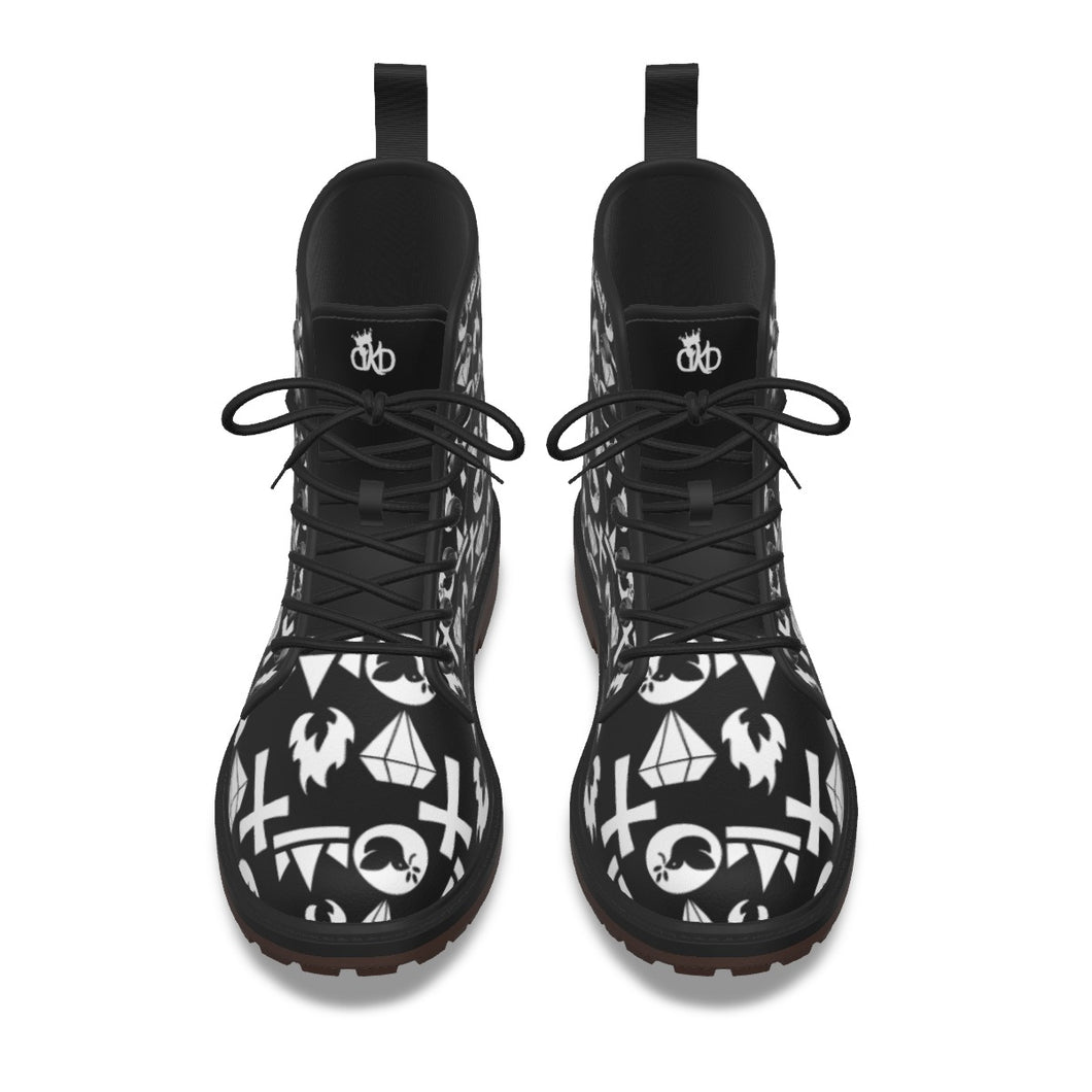 All-Over Print Women's Martin Short Boots