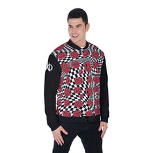 Load image into Gallery viewer, All-Over Print Men&#39;s Baseball Jacket with Fuzzy Fleece
