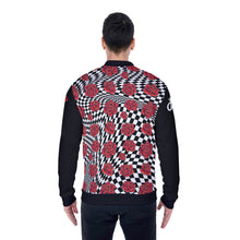 Load image into Gallery viewer, All-Over Print Men&#39;s Baseball Jacket with Fuzzy Fleece
