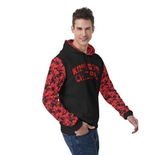 Load image into Gallery viewer, Red Black Camo Men&#39;s Hoodie With Double-sides Print Hood
