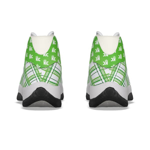 Stay Prayed Up Green Men's High Top Basketball Shoes