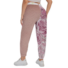 Load image into Gallery viewer, Rose Gold Dopeness Personified Women’s Trousers With Waist Belt(Plus Size)
