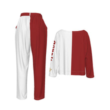 Load image into Gallery viewer, Red and White Royal Kingdom Citizen Women&#39;s Elastic-Back Suit
