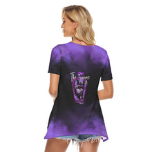 Load image into Gallery viewer, Purple and Black Chosen Short Sleeve T-shirt
