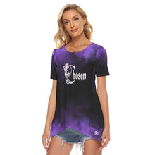 Load image into Gallery viewer, Purple and Black Chosen Short Sleeve T-shirt
