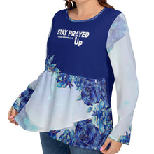 Load image into Gallery viewer, Stay Prayed Up T-shirt With Double Layer Stacking (Plus Size)
