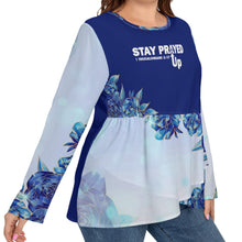Load image into Gallery viewer, Stay Prayed Up T-shirt With Double Layer Stacking (Plus Size)
