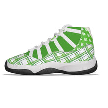 Load image into Gallery viewer, Stay Prayed Up Green Men&#39;s High Top Basketball Shoes
