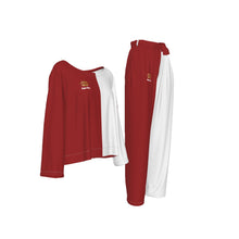 Load image into Gallery viewer, Red and White Royal Kingdom Citizen Women&#39;s Elastic-Back Suit
