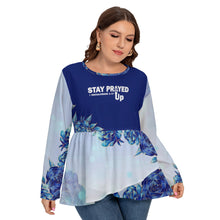 Load image into Gallery viewer, Stay Prayed Up T-shirt With Double Layer Stacking (Plus Size)
