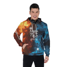Load image into Gallery viewer, Yellow Blue Fire Kingdom Citizen Men&#39;s Pullover Hoodie
