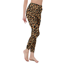 Load image into Gallery viewer, Leopard Women&#39;s High Waist Leggings | Side Stitch Closure
