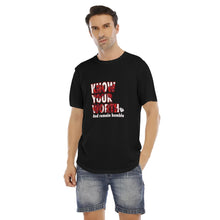 Load image into Gallery viewer, Know Your Worth Short Sleeve Rounded Hem T-shirt

