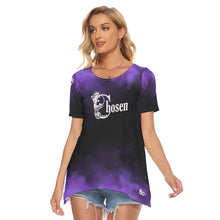 Load image into Gallery viewer, Purple and Black Chosen Short Sleeve T-shirt
