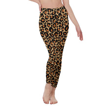 Load image into Gallery viewer, Leopard Women&#39;s High Waist Leggings | Side Stitch Closure
