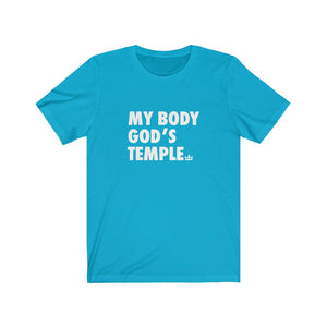 My Body God's Temple Unisex Jersey Short Sleeve Tee