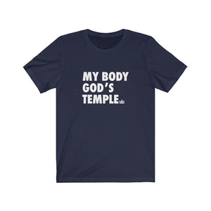 My Body God's Temple Unisex Jersey Short Sleeve Tee