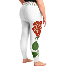 Load image into Gallery viewer, Rose Leggings Plus Sizes
