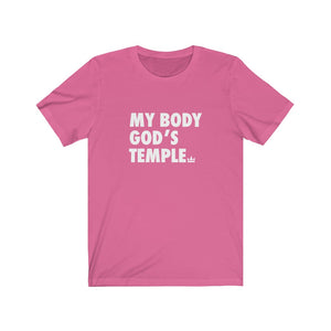 My Body God's Temple Unisex Jersey Short Sleeve Tee