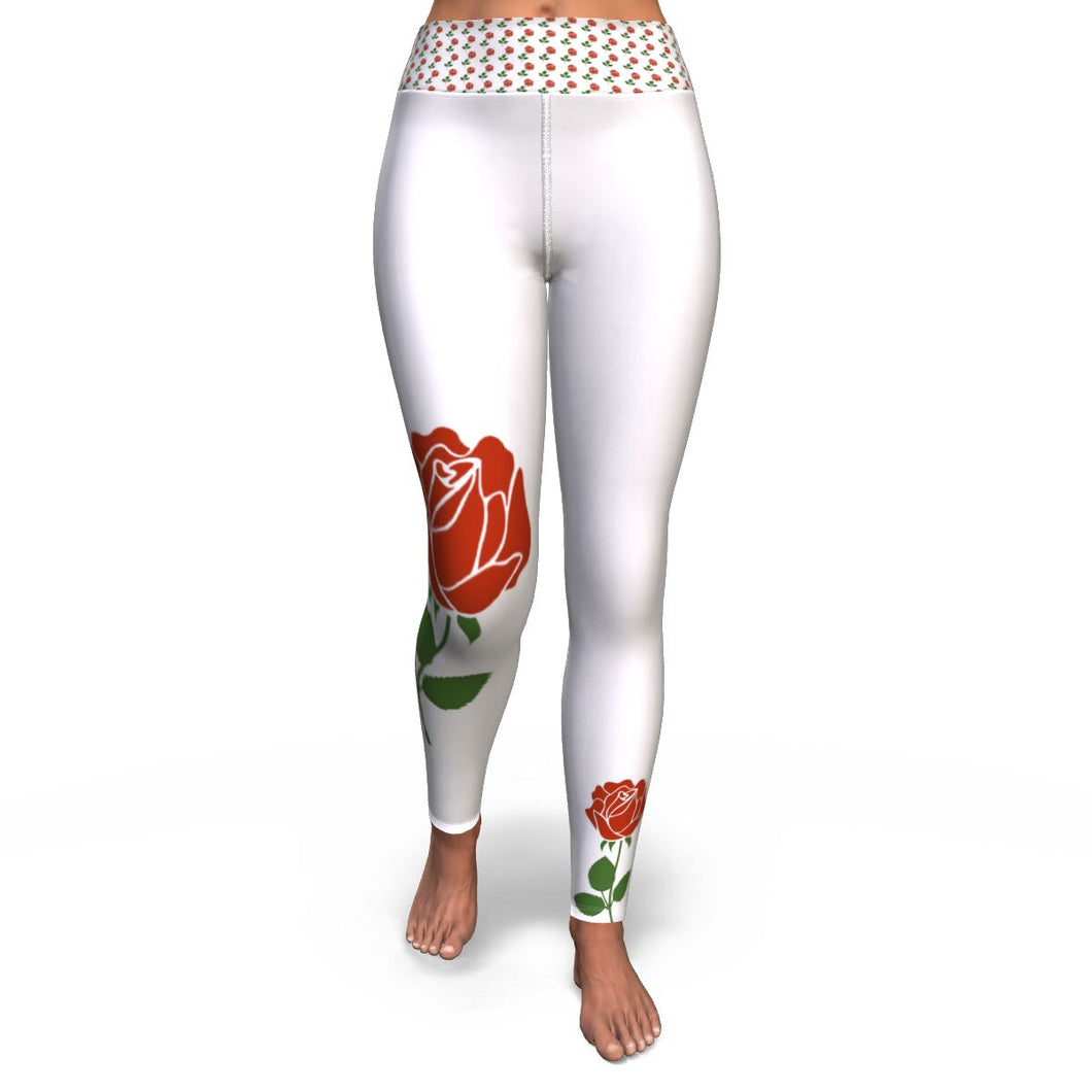 Rose Yoga Leggings