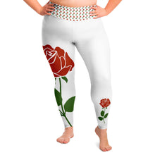 Load image into Gallery viewer, Rose Leggings Plus Sizes
