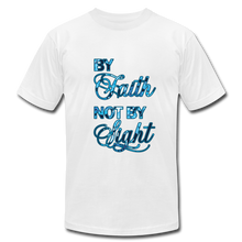 Load image into Gallery viewer, By Faith Not by Sight Unisex Jersey T-Shirt by Bella + Canvas - white
