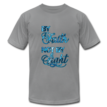Load image into Gallery viewer, By Faith Not by Sight Unisex Jersey T-Shirt by Bella + Canvas - slate
