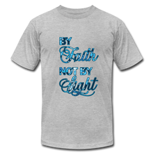 Load image into Gallery viewer, By Faith Not by Sight Unisex Jersey T-Shirt by Bella + Canvas - heather gray
