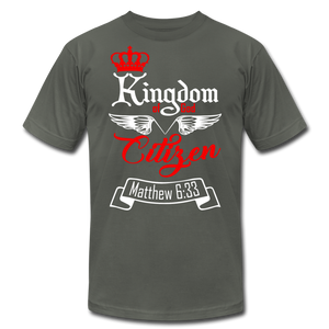 Kingdom of God Citizen Unisex Jersey T-Shirt by Bella + Canvas - asphalt