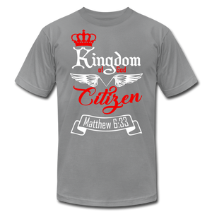 Kingdom of God Citizen Unisex Jersey T-Shirt by Bella + Canvas - slate