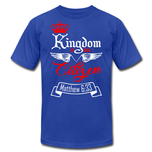 Kingdom of God Citizen Unisex Jersey T-Shirt by Bella + Canvas - royal blue