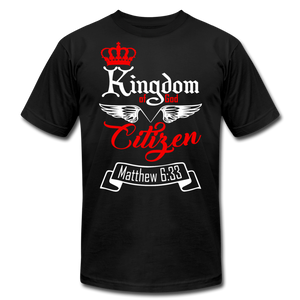 Kingdom of God Citizen Unisex Jersey T-Shirt by Bella + Canvas - black