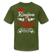 Load image into Gallery viewer, Kingdom of God Citizen Unisex Jersey T-Shirt by Bella + Canvas - olive
