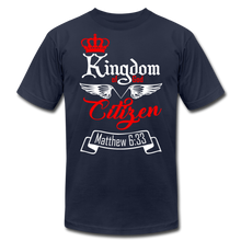 Load image into Gallery viewer, Kingdom of God Citizen Unisex Jersey T-Shirt by Bella + Canvas - navy

