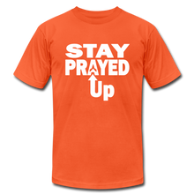 Load image into Gallery viewer, Staying prayed up Unisex Jersey T-Shirt by Bella + Canvas - orange
